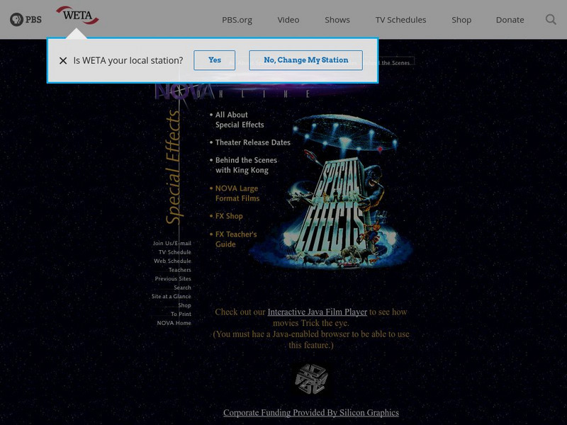 Pbs: All About Special Effects Unit Plan Pbs: All About Special Effects Unit Plan