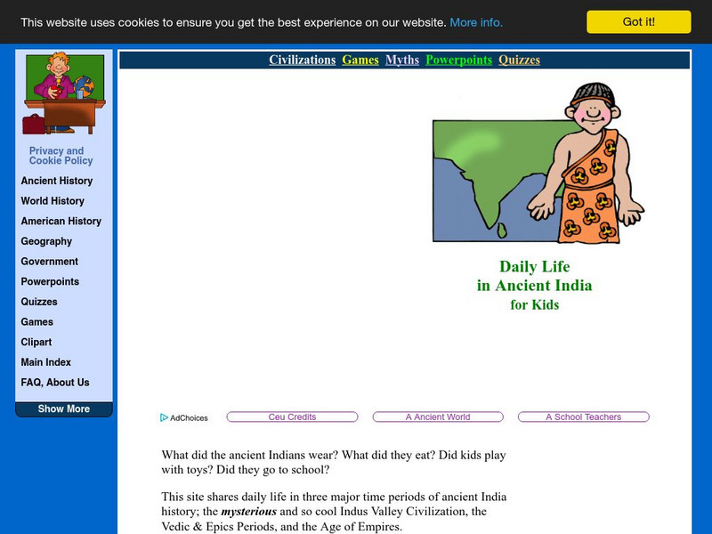 Lin and Don Donn: Daily Life in Ancient India Website Lin and Don Donn: Daily Life in Ancient India Website