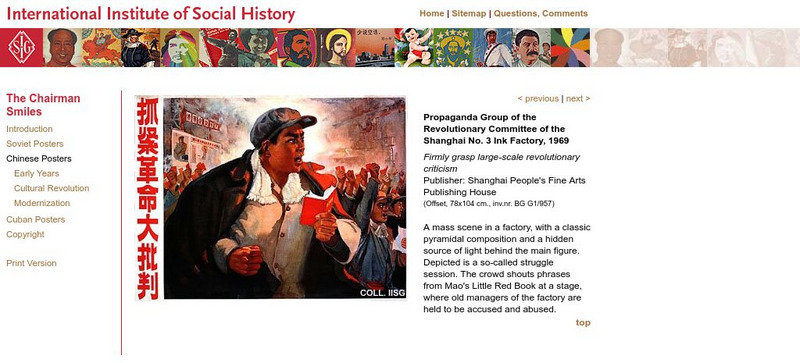 International Institute of Social History: Firmly Grasp Large Scale Revolutionar Graphic