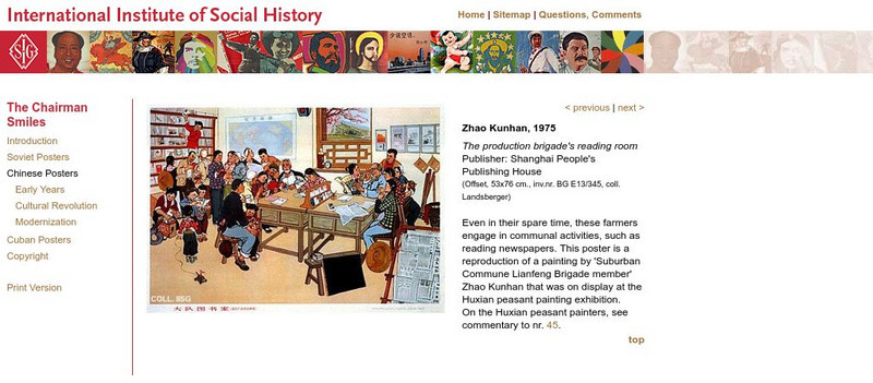 International Institute of Social History: The Production Brigade's Reading Room Graphic International Institute of Social History: The Production Brigade's Reading Room Graphic