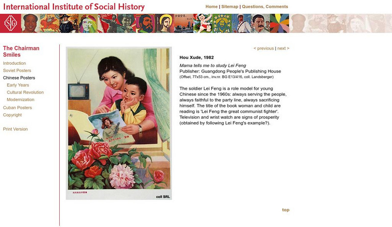International Institute of Social History: Mama Tells Me to Study Lei Feng Graphic International Institute of Social History: Mama Tells Me to Study Lei Feng Graphic