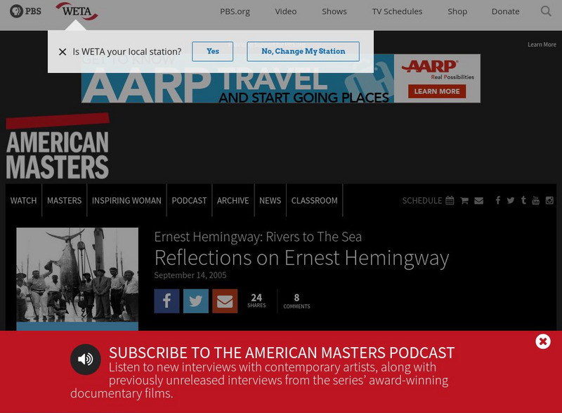 Pbs: American Masters: Ernest Hemingway Website Pbs: American Masters: Ernest Hemingway Website