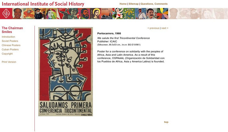 International Institute of Social History: We Salute the First Tricontinental Co Graphic International Institute of Social History: We Salute the First Tricontinental Co Graphic