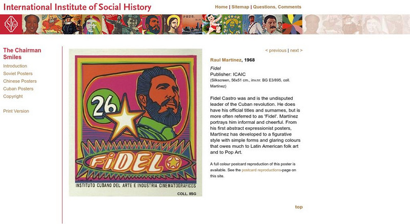 International Institute of Social History: Fidel Graphic International Institute of Social History: Fidel Graphic