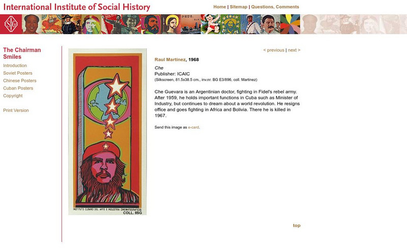 International Institute of Social History: Che Graphic International Institute of Social History: Che Graphic