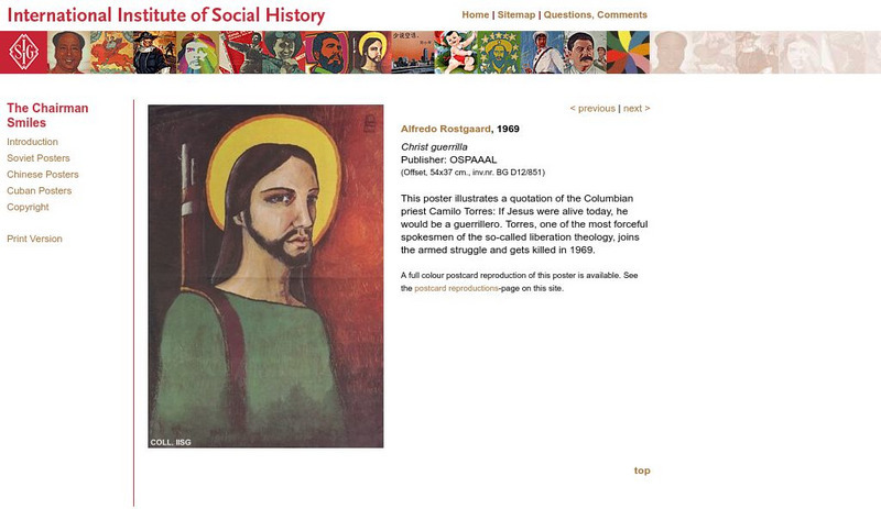 International Institute of Social History: Christ Guerrilla Graphic International Institute of Social History: Christ Guerrilla Graphic