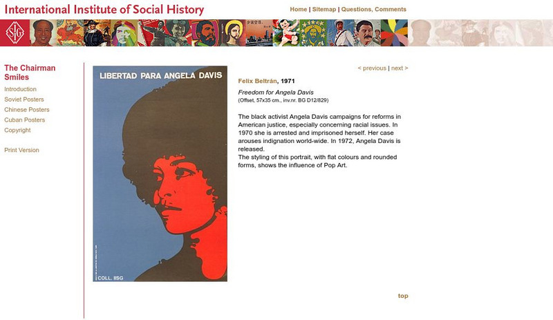 International Institute of Social History: Freedom for Angela Davis Graphic International Institute of Social History: Freedom for Angela Davis Graphic