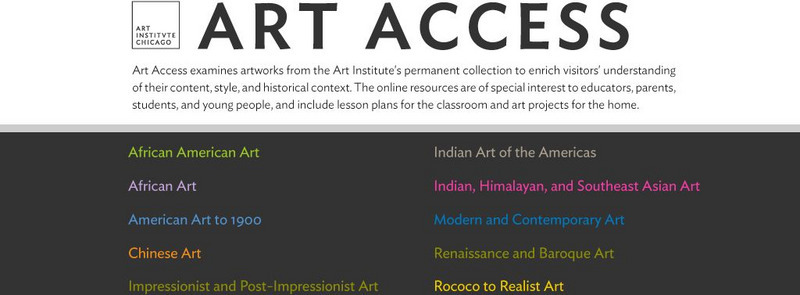 Art Institute of Chicago: Art Access Activity