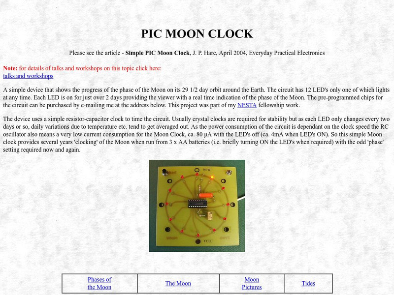 Creative Science Centre: Pic Moon Clock Website Creative Science Centre: Pic Moon Clock Website