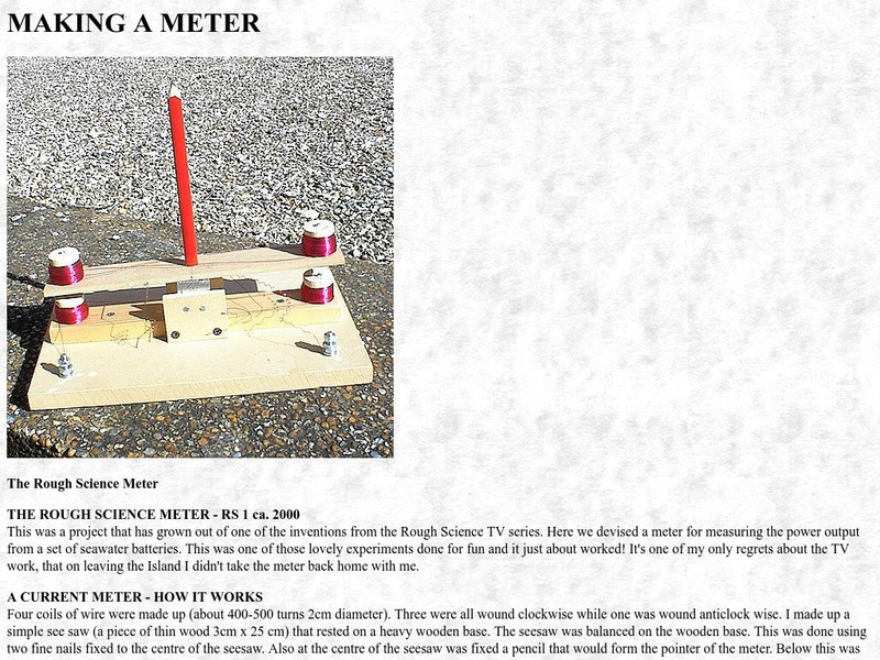 Creative Science Centre: Making a Meter Handout Creative Science Centre: Making a Meter Handout