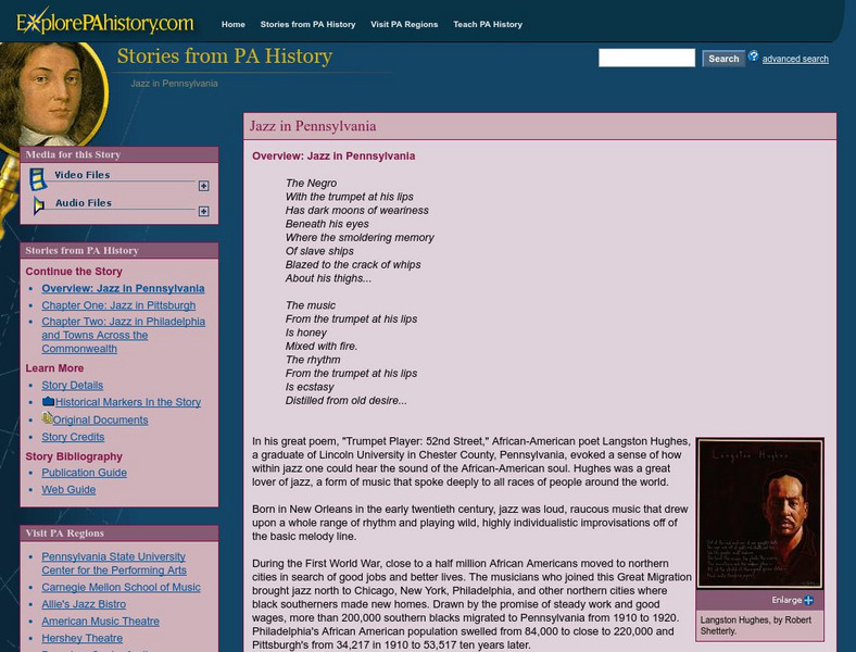 Explore Pa History: Jazz in Pennsylvania Website Explore Pa History: Jazz in Pennsylvania Website