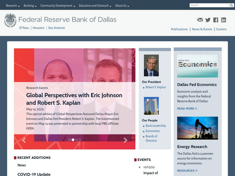 Federal Reserve Bank of Dallas Website Federal Reserve Bank of Dallas Website