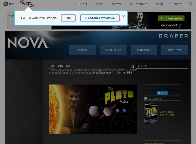 Pbs Nova: The Pluto Files Instructional Video Pbs Nova: The Pluto Files Instructional Video