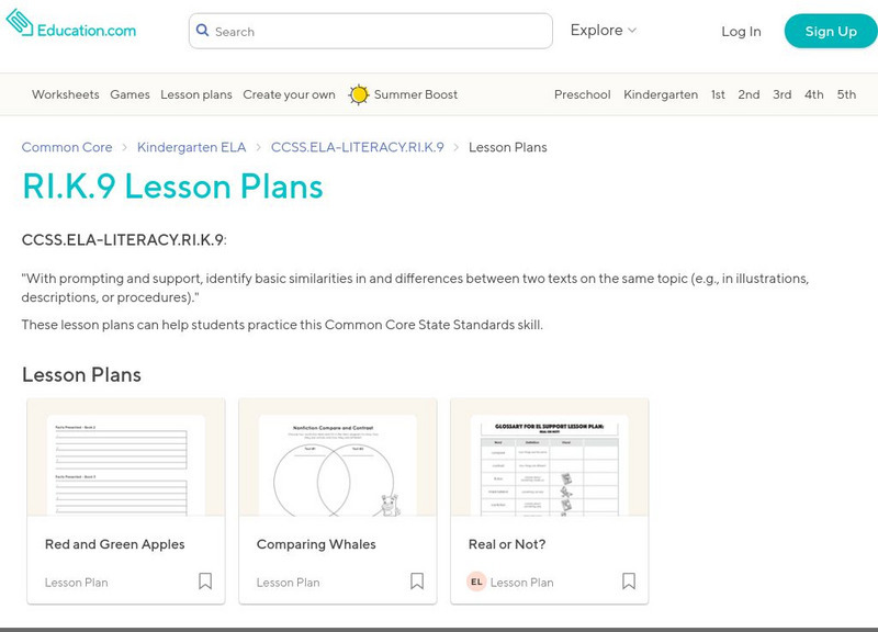 Education.com: ri.k.9 Lesson Plans Lesson Plan Education.com: ri.k.9 Lesson Plans Lesson Plan
