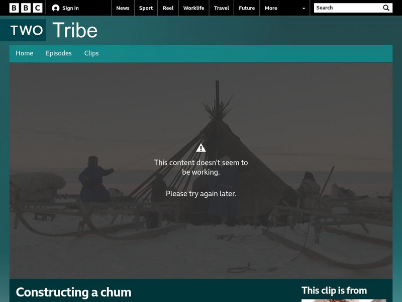 Bbc Nature: Nenets: Shelter Building: Constructing a Chum Instructional Video
