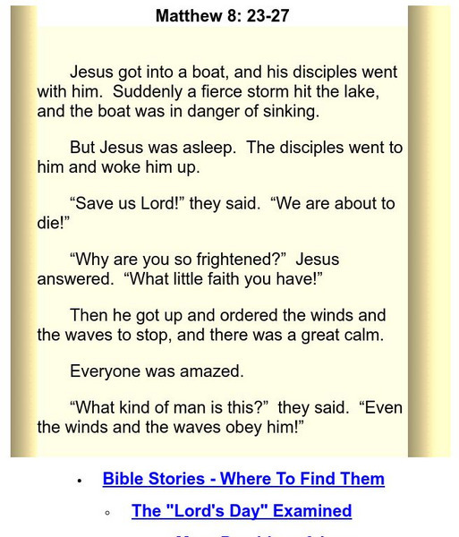 The Miracles of Jesus: Jesus Calms the Seas Primary The Miracles of Jesus: Jesus Calms the Seas Primary