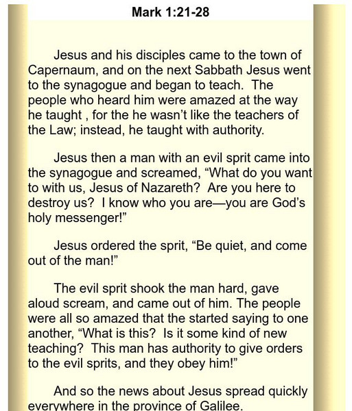 The Miracles of Jesus: Demoniac at Capernaum Cured Primary The Miracles of Jesus: Demoniac at Capernaum Cured Primary