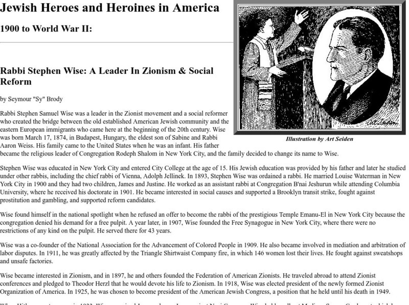 Florida Atlantic University: Jewish Heroes in America Handout Florida Atlantic University: Jewish Heroes in America Handout