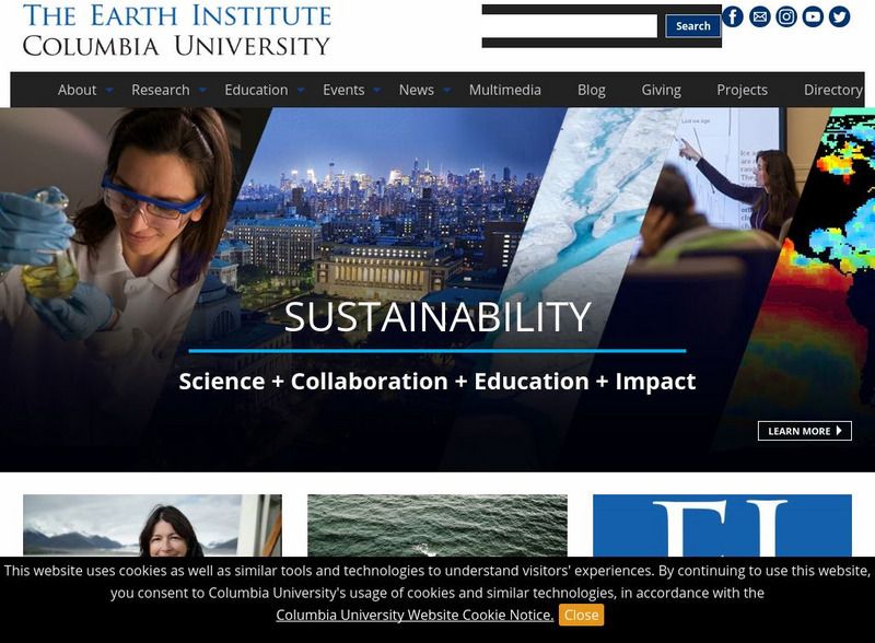 The Earth Institute at Columbia University Website The Earth Institute at Columbia University Website