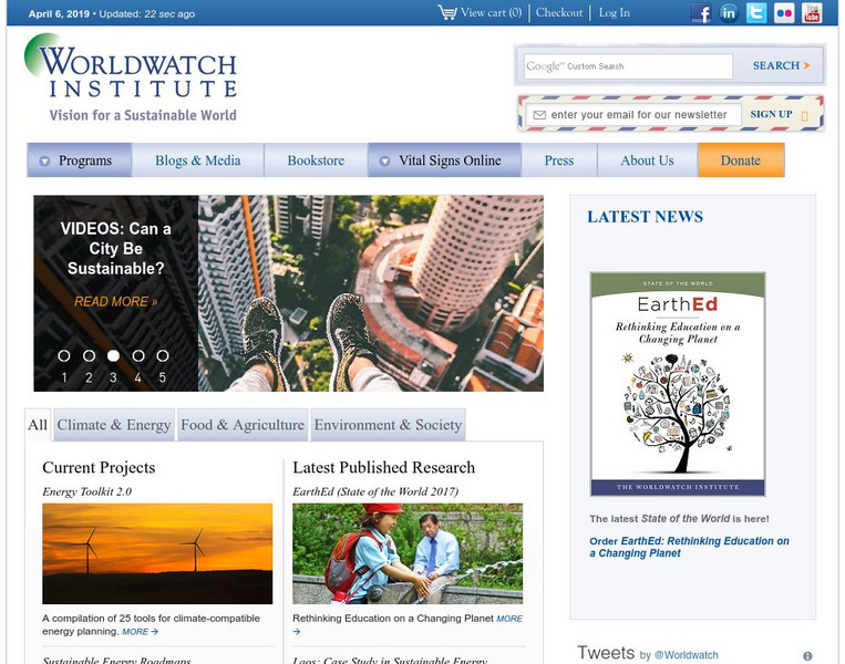 Worldwatch Institute Website Worldwatch Institute Website