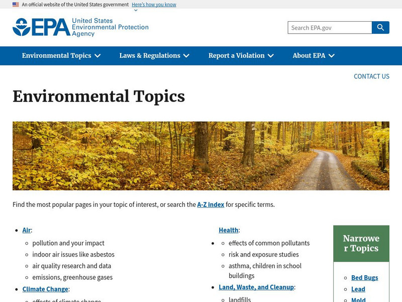 Epa: Important Issues Website Epa: Important Issues Website