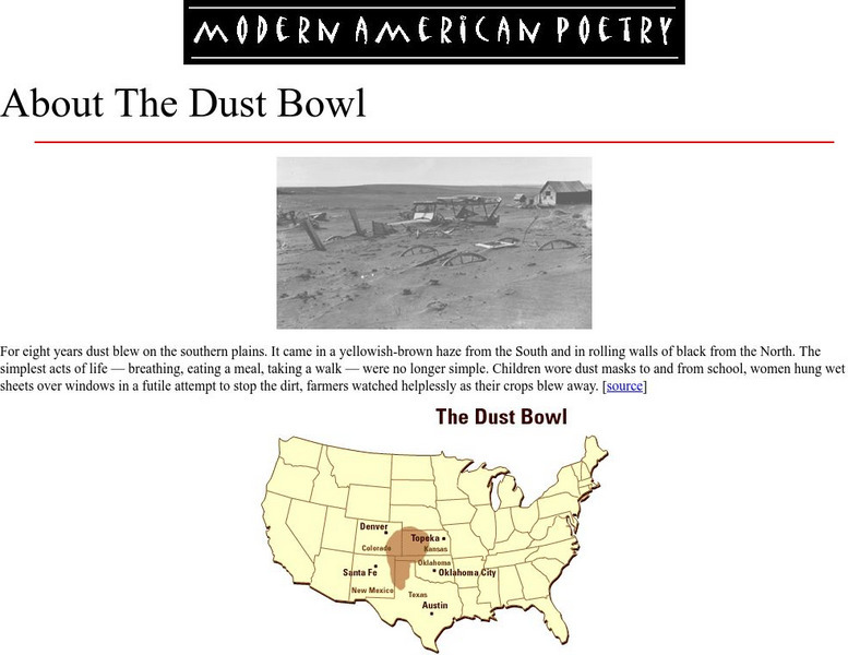 University of Illinois: About the Dust Bowl Activity University of Illinois: About the Dust Bowl Activity