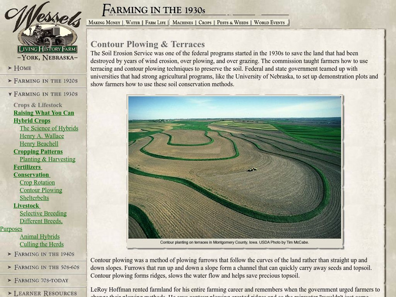 Living History Farm: Contour Plowing Website Living History Farm: Contour Plowing Website