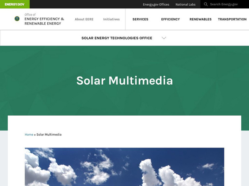 U.s. Department of Energy: Solar Energy Technologies Program: Solar Multimedia Website U.s. Department of Energy: Solar Energy Technologies Program: Solar Multimedia Website
