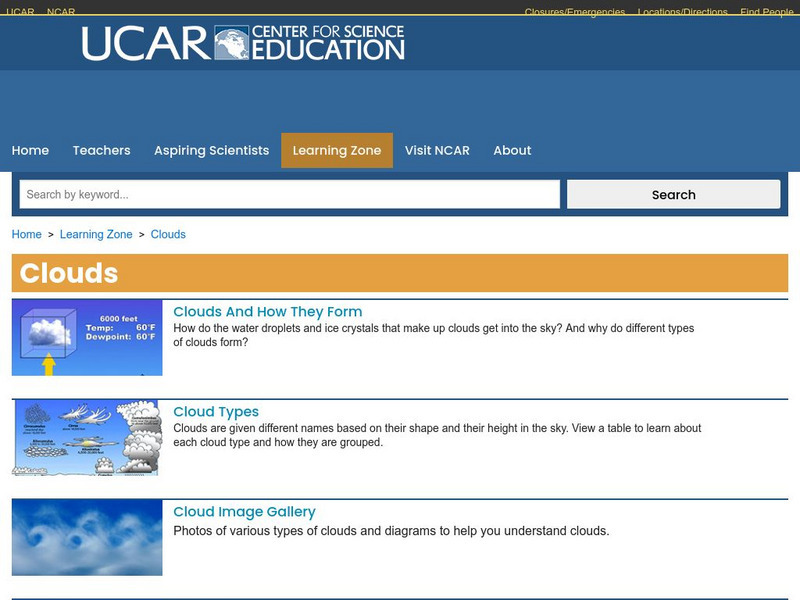 Ucar: Clouds Website Ucar: Clouds Website