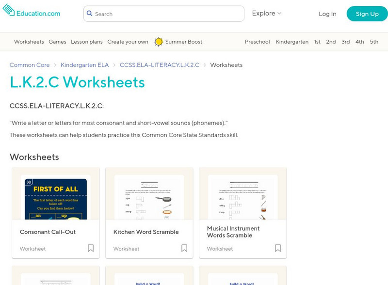 Education.com: l.k.2.c Worksheets Activity Education.com: l.k.2.c Worksheets Activity