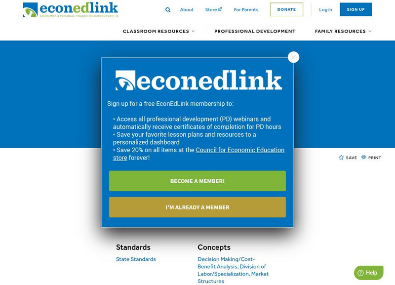 Econ Ed Link: Green Eggs and Economics? Lesson Plan Econ Ed Link: Green Eggs and Economics? Lesson Plan