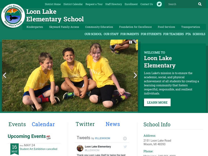 Loon Lake Elementary School: Amerigo Vespucci Website Loon Lake Elementary School: Amerigo Vespucci Website