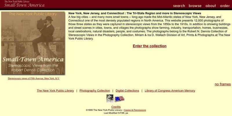 New York Public Library: Small Town America Website