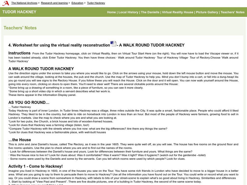 Learning Curve: Tudor Hackney Unit Plan Learning Curve: Tudor Hackney Unit Plan