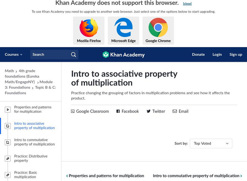 Khan Academy: Intro to Associative Property of Multiplication Unit Plan Khan Academy: Intro to Associative Property of Multiplication Unit Plan