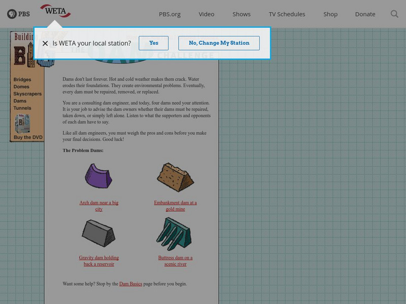 Pbs Teachers: The Dam Challenge Handout Pbs Teachers: The Dam Challenge Handout