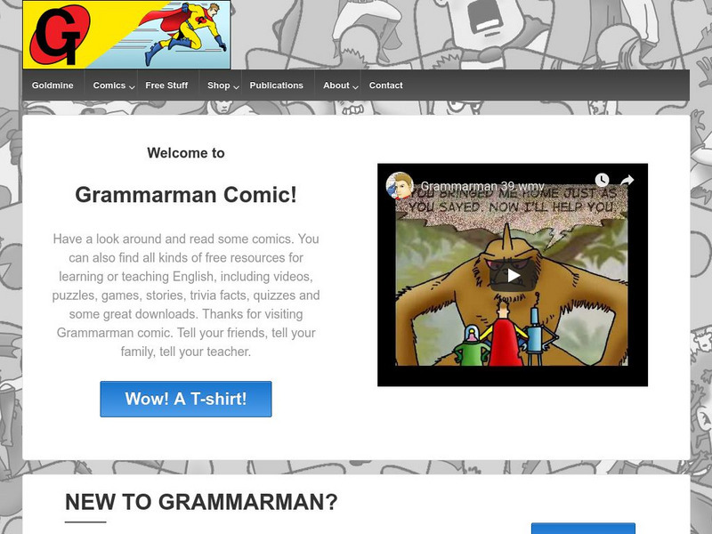 Grammar Man Efl/esl Comics for Students and Teachers Website Grammar Man Efl/esl Comics for Students and Teachers Website