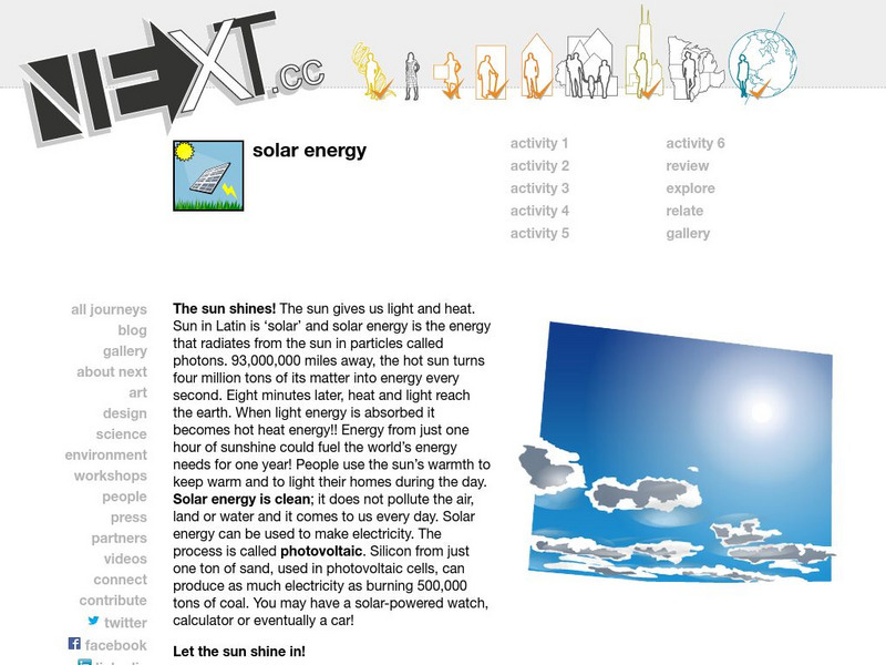 Next: Solar Energy Unit Plan