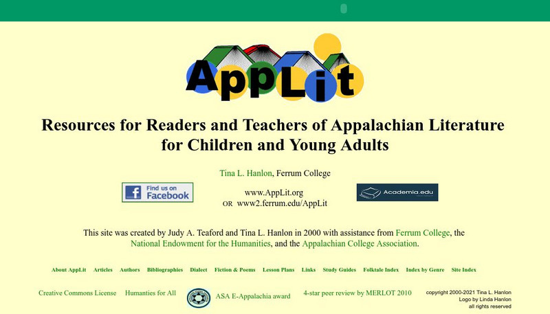 Applit: Resources for Appalachia Literature Website Applit: Resources for Appalachia Literature Website