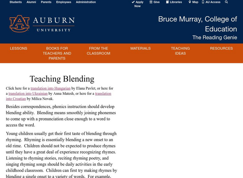 Auburn University: Teaching Blending Professional Doc Auburn University: Teaching Blending Professional Doc