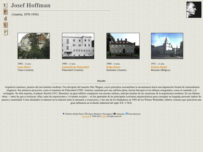 E Pd Lp: Josef Hoffman Handout