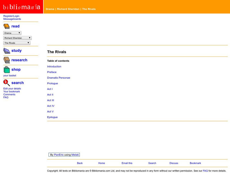 Bibliomania: The Rivals eBook
