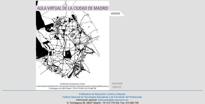 Ministerio De Educacion: Aula Virtual De La Ciudad De Madrid Website
