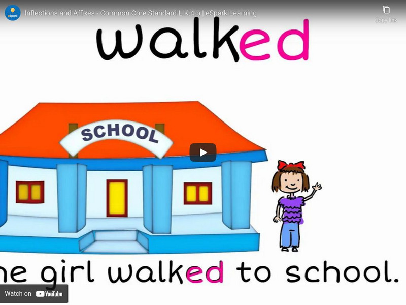 E Spark Learning: Inflectional Endings Instructional Video