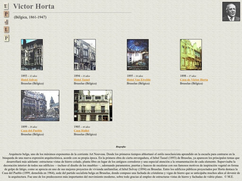 E Pd Lp: Victor Horta Handout