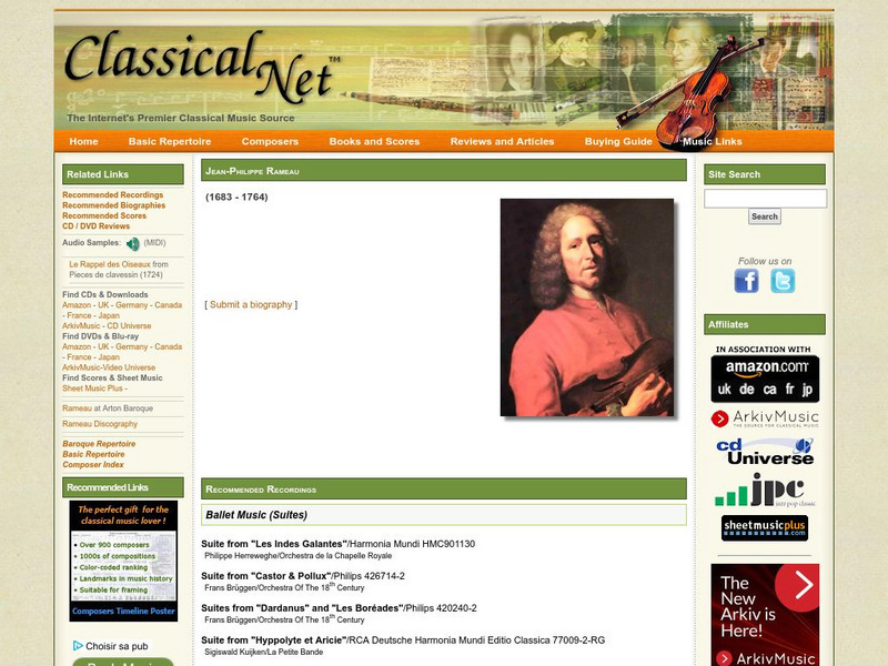 Classical Net: Jean Philippe Rameau Handout
