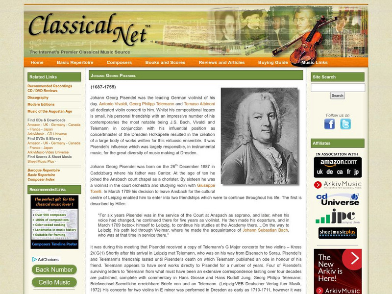 Classical Net : Johann Georg Pisendel Handout