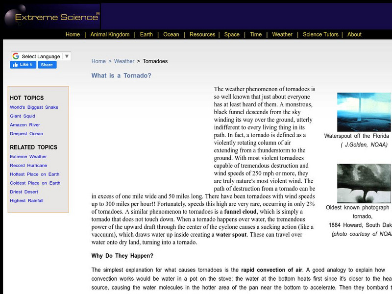 Extreme Science: Tornadoes Unit Plan