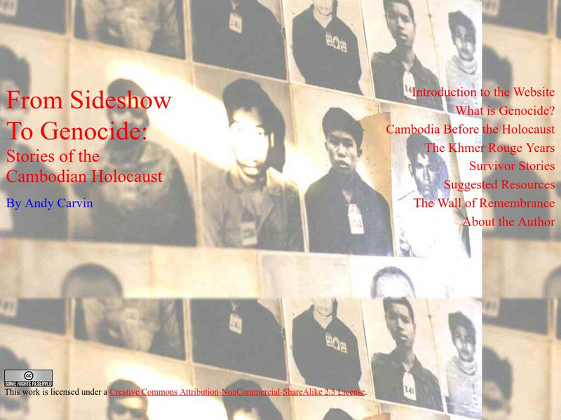 Ed Web: From Sideshow to Genocide Cambodian Holocaust Website