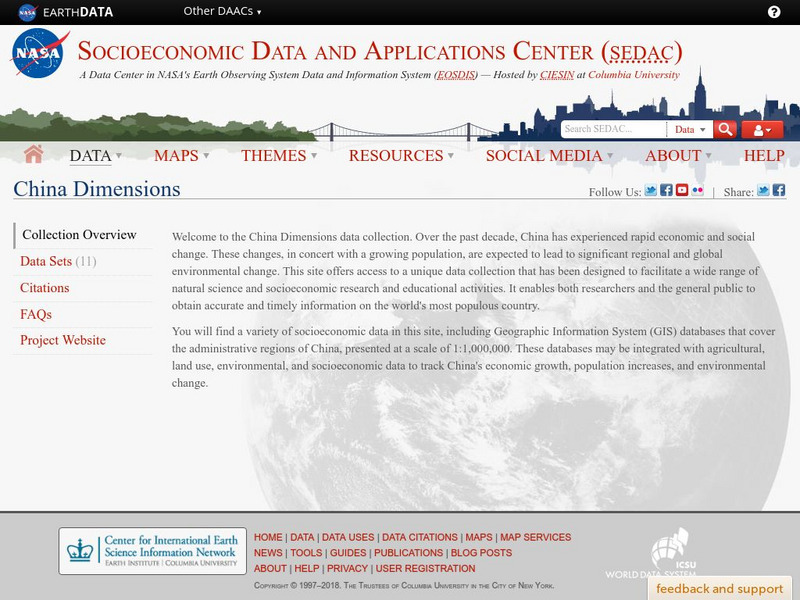 Nasa: Sedac: China's Agenda 21 Website Nasa: Sedac: China's Agenda 21 Website